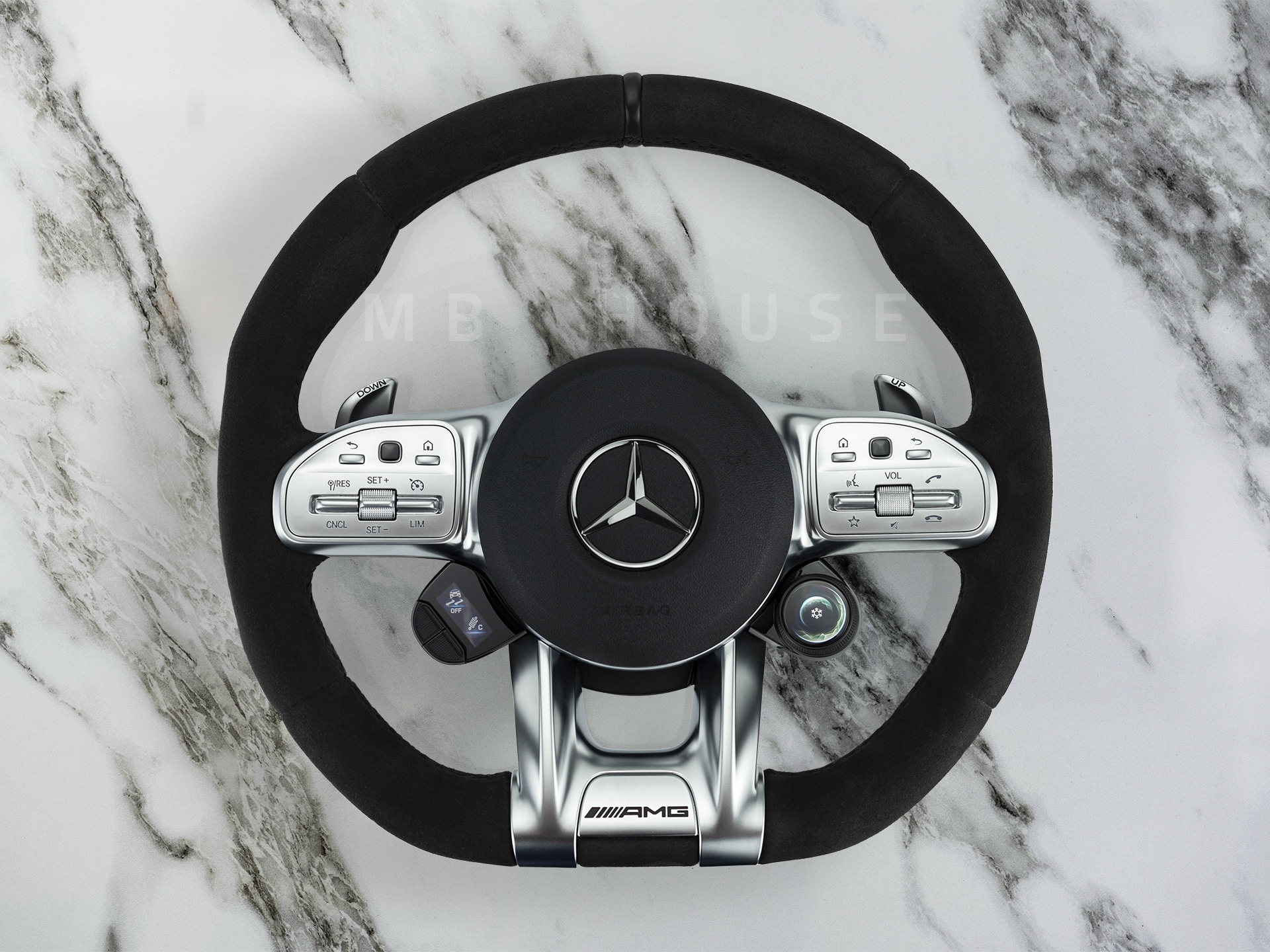 Mercedes Alcantara AMG Steering Wheel