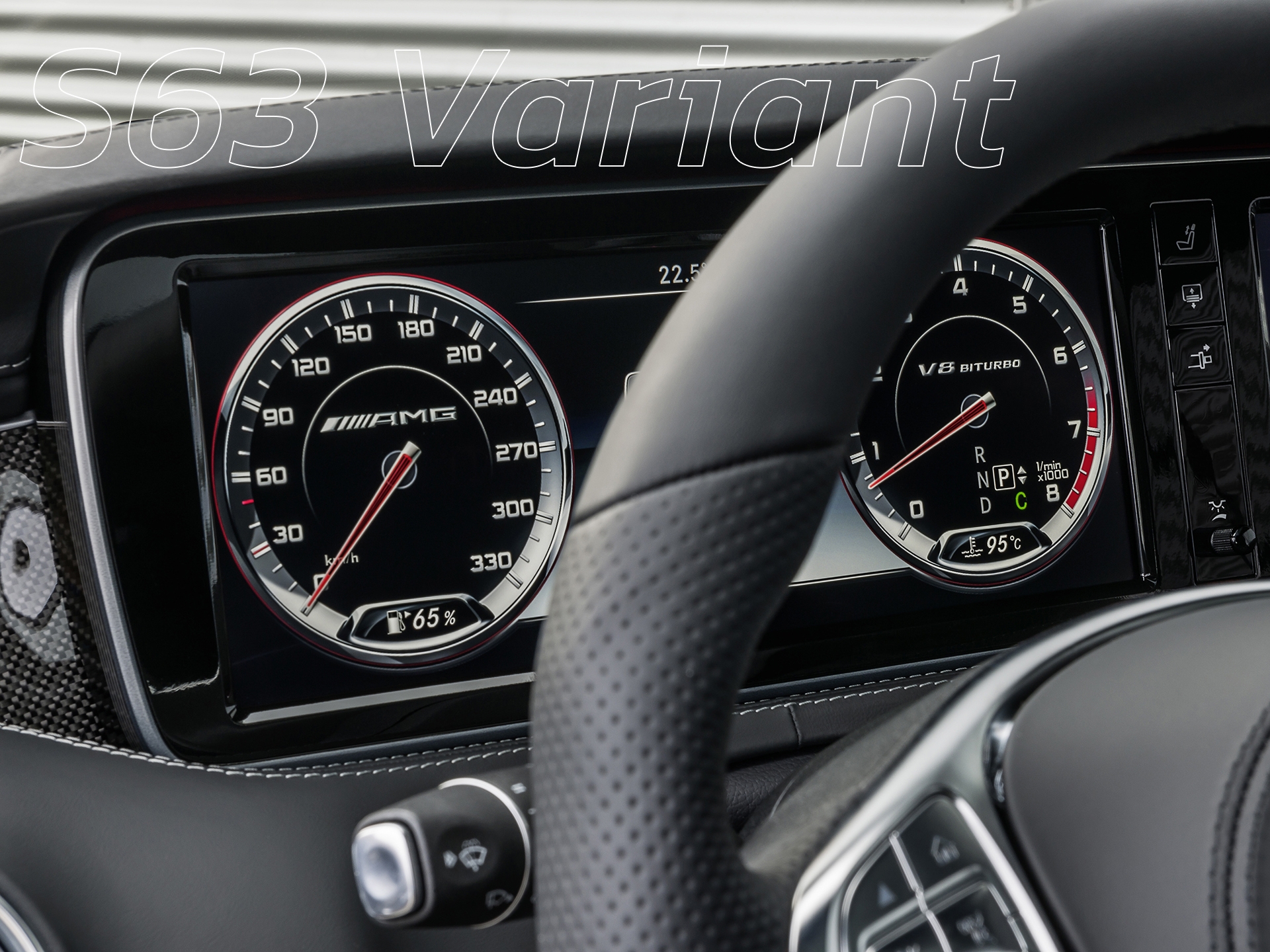 Mercedes AMG Theme for a Digital Instrument Cluster
