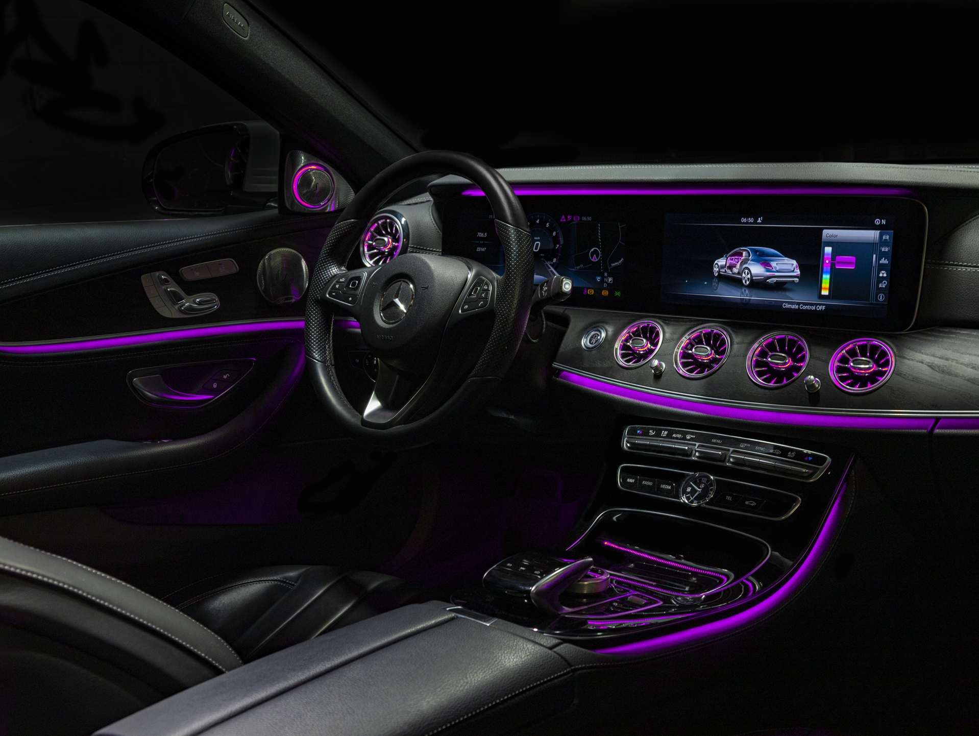 Mercedes Turbine Air Vents with Ambient Lighting